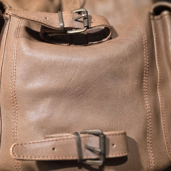 LARGE Leather Backpack, EXCEL COND.  Great Travel Bag! - Picture 7 of 9